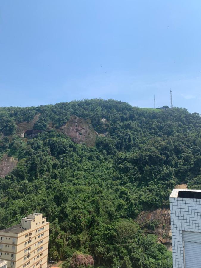 Sao Vicente Itarare Predio Frente Mar Apto Fundo Vista Parcial Ngoại thất bức ảnh